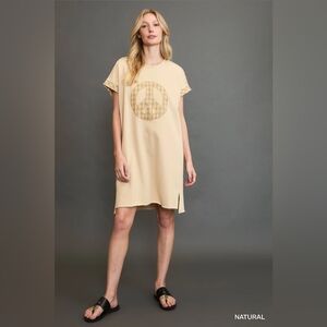 French Terry Short Sleeve Dress